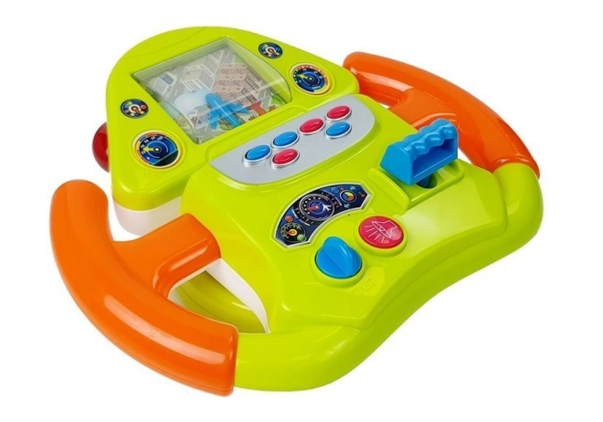 Interaktiver Flugsimulator-Lenkrad mit Sound- und Lichteffekten
