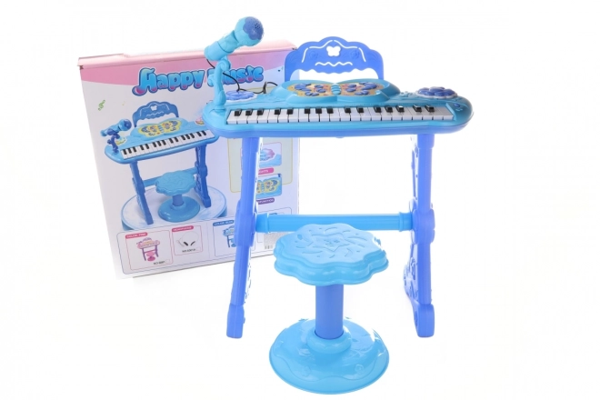 Spielzeugklavier mit Adapter Blau