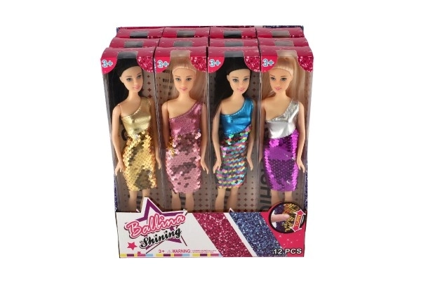 Puppe mit Farbwechsel-Kleid 28cm