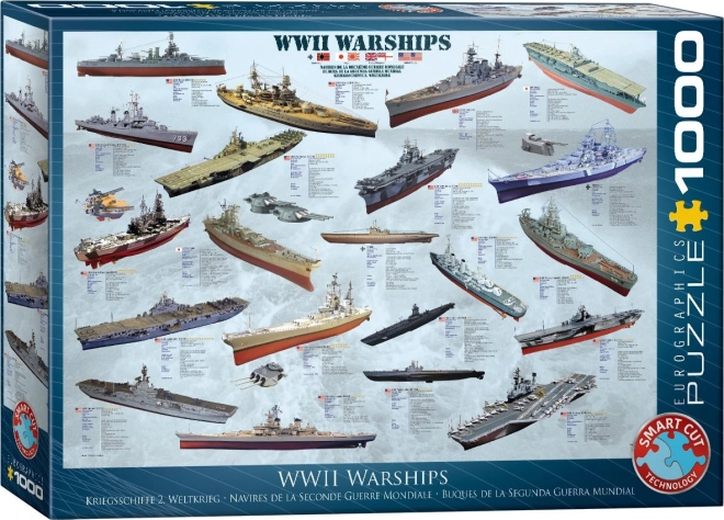 Eurographics Puzzle Kriegsschiffe Zweiter Weltkrieg 1000 Teile