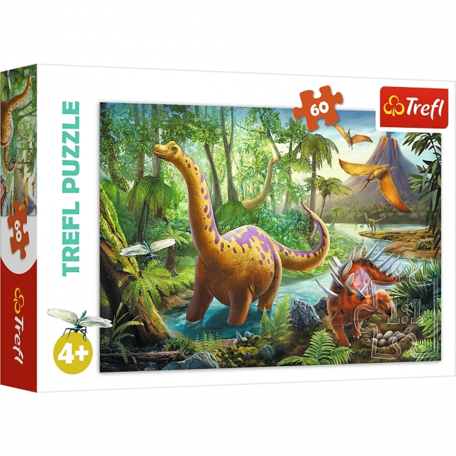 Puzzlespiel Dinosaurier Wanderungen