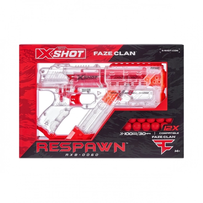 X-Shot Faze Respawn Blaster mit 12 Bällen