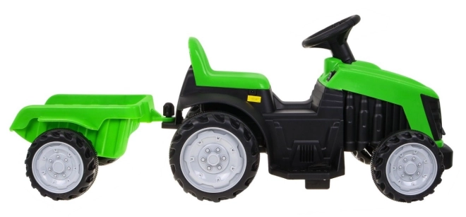 Grüner Traktor mit Anhänger – grün