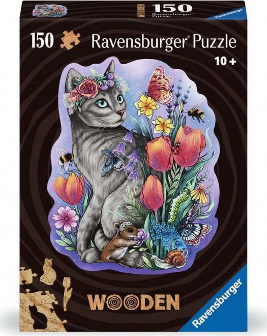 Ravensburger Holz-Silhouetten-Puzzle Magische Katze