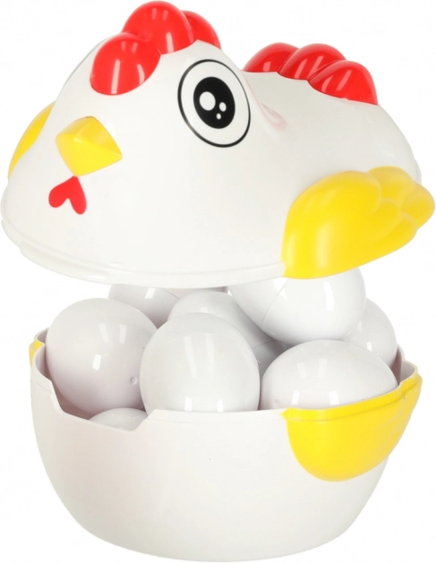 Bildungspuzzle Huhn mit Sortierer für Eiformen