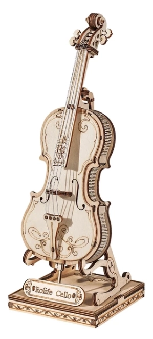 RoboTime Holz 3D Puzzle Violoncello