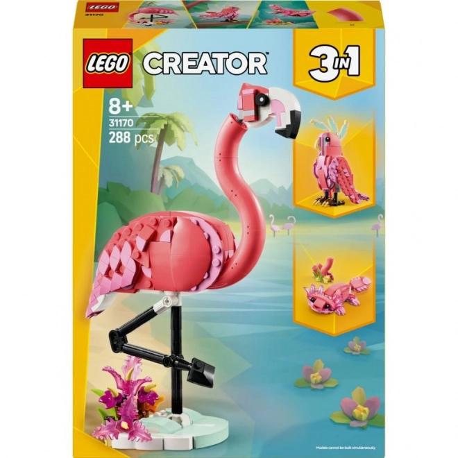 Lego Creator 3-in-1 Wildtiere: Rosa Flamingo