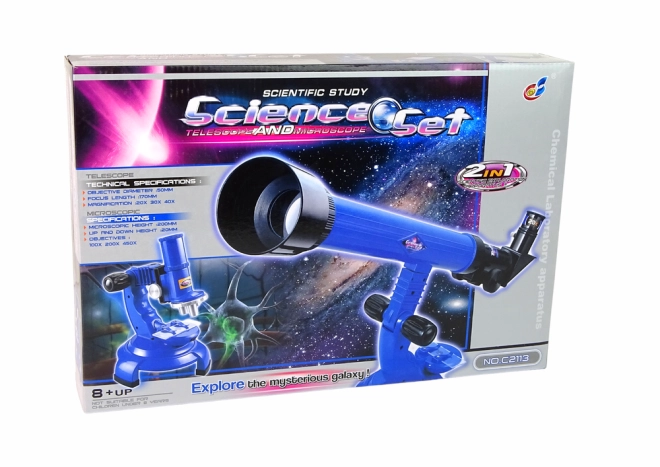 Einzigartige Dual-Funktion: Mikroskop und Teleskop