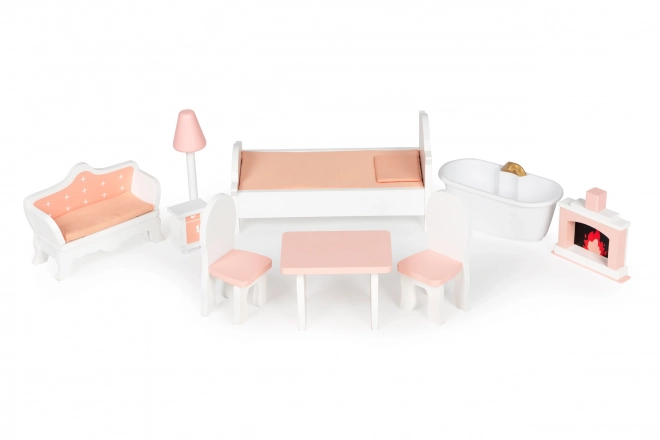 Großes Puppenhaus mit Möbeln ECOTOYS