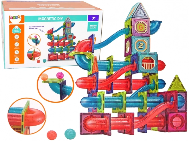 Magnetische Bausteine für Kinder LEAW Toys 145 Stück