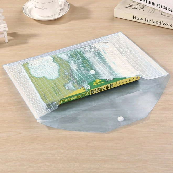 Transparente Umschlagmappe A4 mit Verschluss 20 Stück