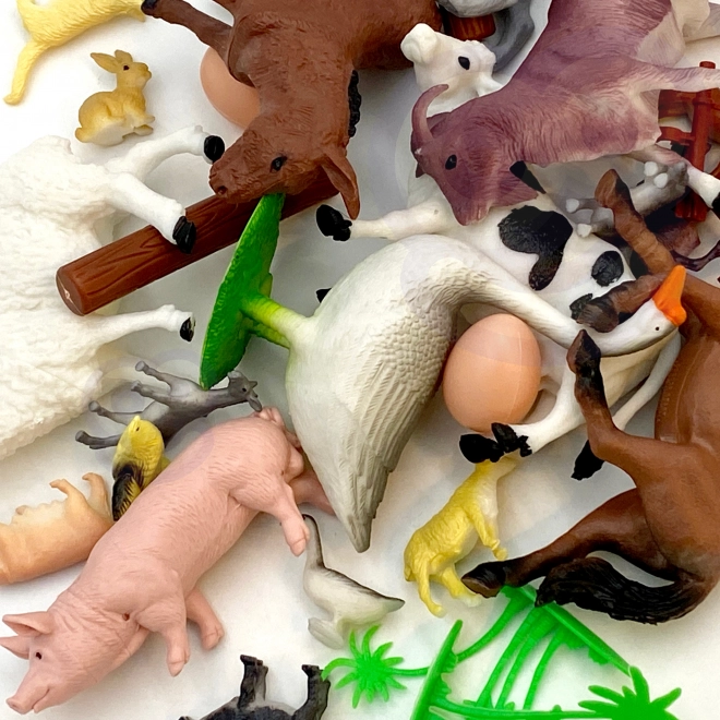 Woopie Tierfiguren Bauernhof Set 34-teilig