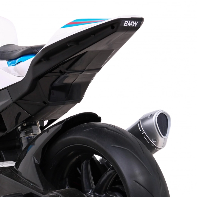 Kinder-Elektromotorrad BMW HP4 Blau + Stützräder + sanfter Start + EVA + MP3 LED