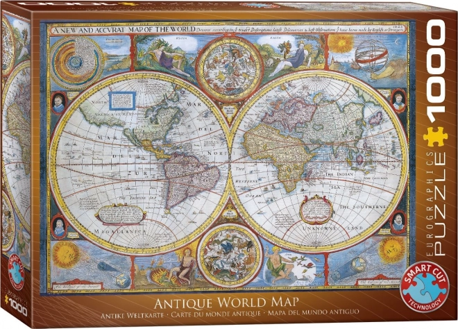 Puzzle Starodávna Weltkarte 1000 Teile