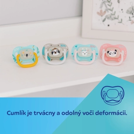 Canpol Babies Symmetrischer Silikon-Schnuller 6-18 m – Faultier