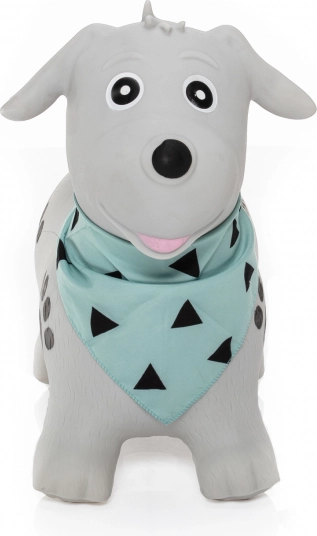 Aufblasbares Hüpftier Hund Skippy – grau