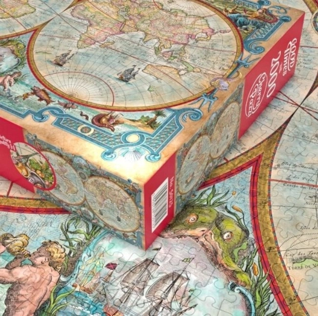 Cherry Pazzi Puzzle Weltkarte der großen Entdeckungen 2000 Teile
