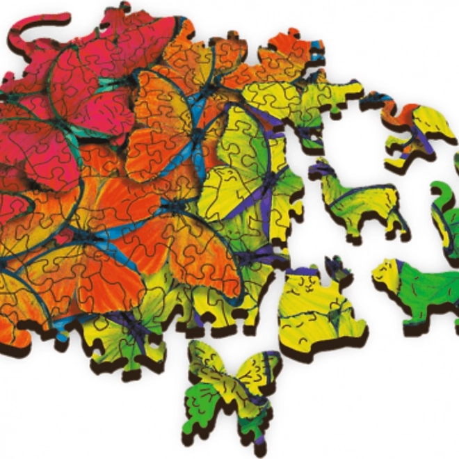 Holzpuzzle TREFL Regenbogen-Schmetterlinge 501 Teile