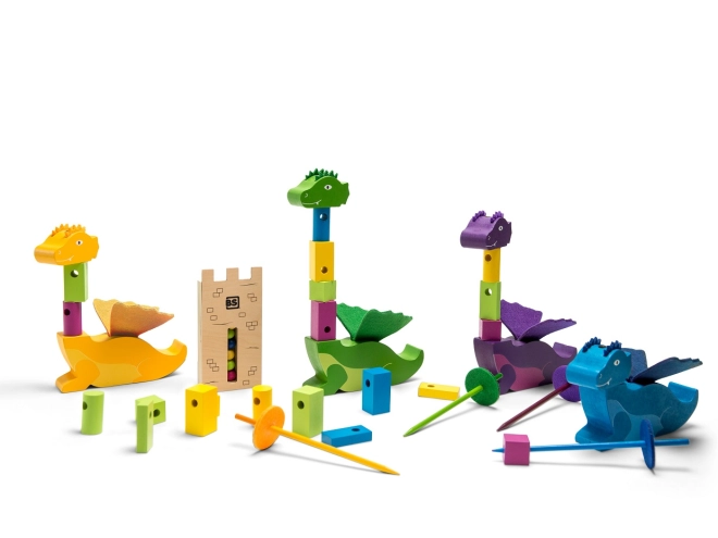 Bunte Holzteile