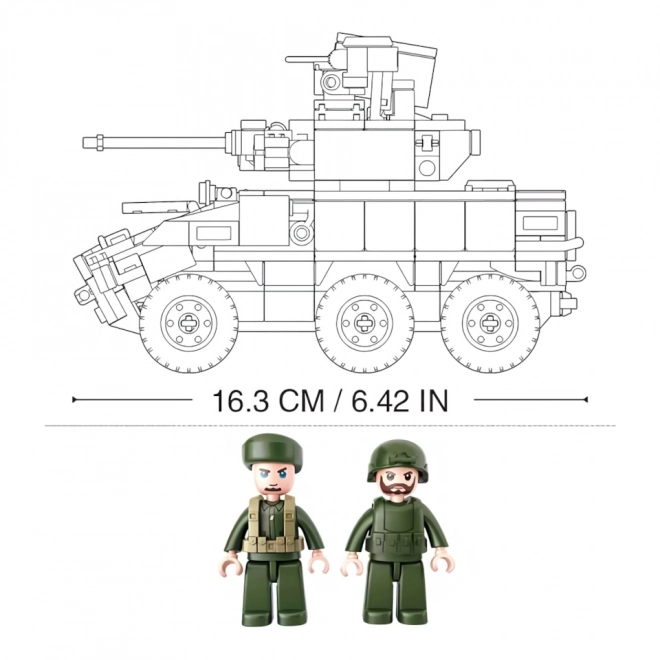 Bausteinset 6x6 Panzerfahrzeug EBRC Jaguar