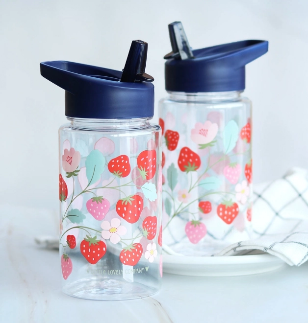 A Little Lovely Company Trinkflasche – Erdbeeren