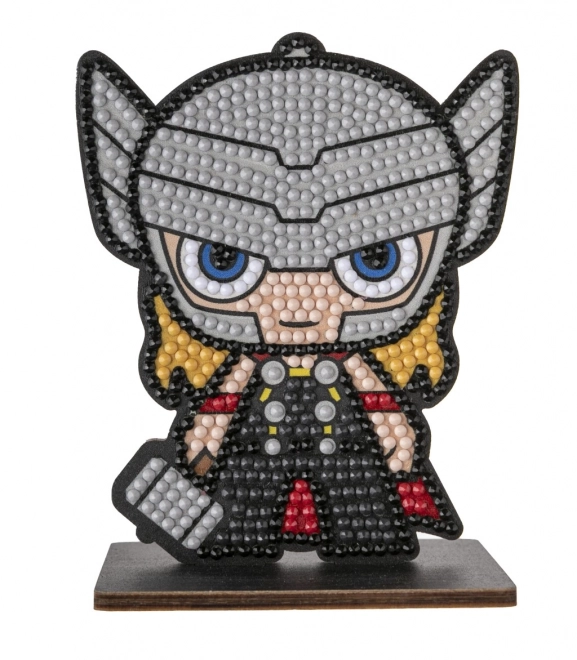 Kristallkunstfigur Thor