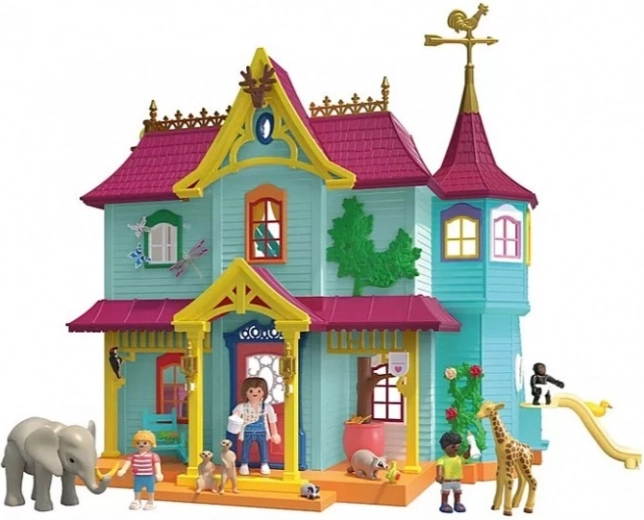 Großes Haus voller Spielzonen