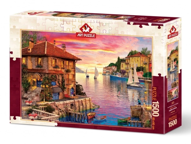 Mediterraner Hafen 1500 Teile Puzzle