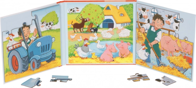 Magnetisches Puzzle-Buch Bauernhof