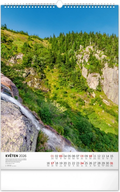 Wandkalender Nationalparks Böhmens und Mährens 2026