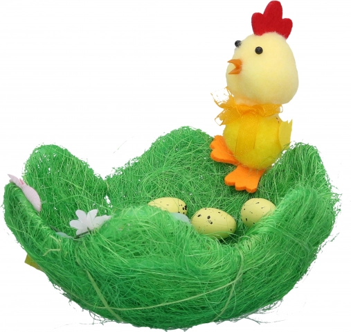 Dekoratives Nest grün 19 × 19 × 8 cm
