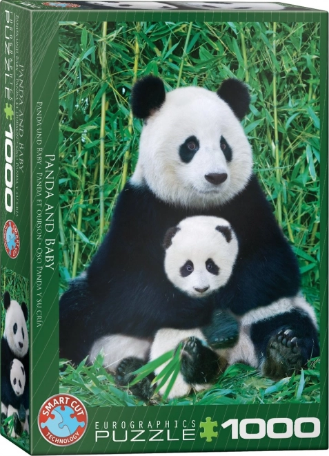 Eurographics Puzzle Panda und Junges 1000 Teile