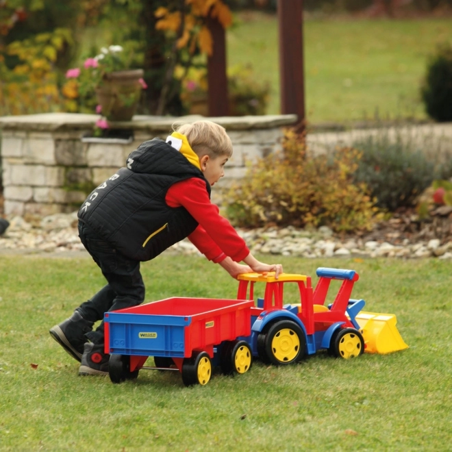 Großer Traktor-Lader mit Anhänger