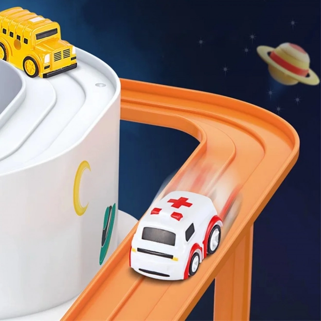 Interaktive Autorennbahn Astronautenabenteuer