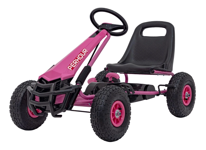 Gokart mit Pedale Air PerHour für Kinder Rot – rosa