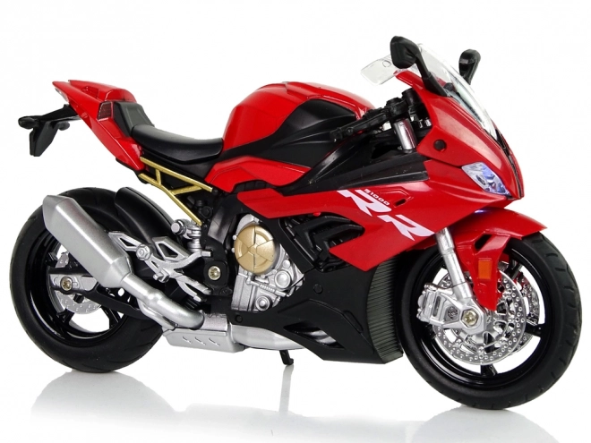 Rotes BMW S1000RR Modell Motorrad mit Geräuschen und Lichtern