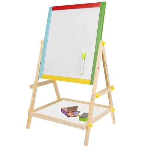 Zweiseitige Holztafel für Kinder
