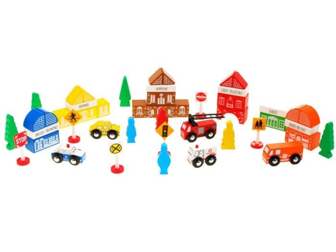 Verschiedene Fahrzeuge und Figuren