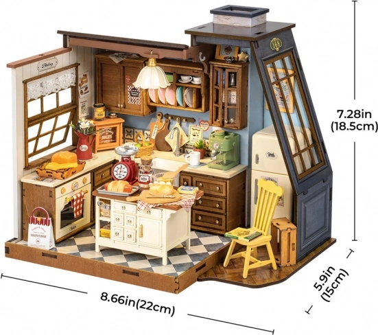 Miniaturhaus Küche voller Düfte