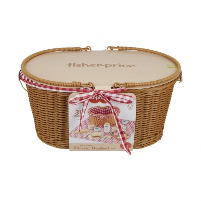 Picknickkorb mit hölzernen Leckereien Fisher-Price