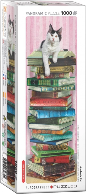 Vertikales Puzzle Akademische Katze 1000 Teile