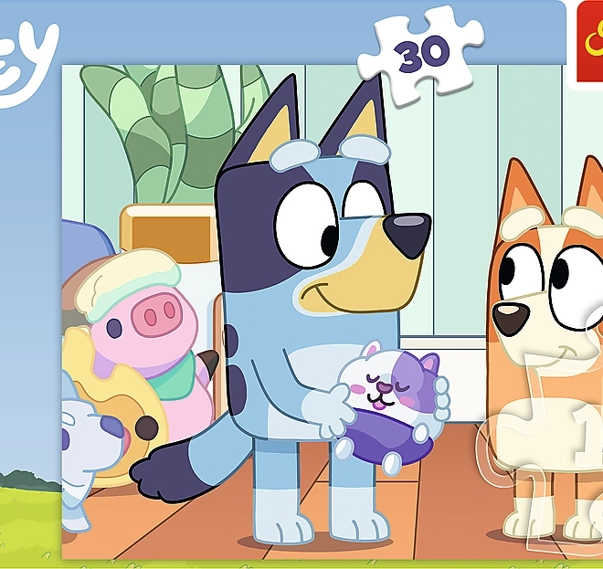 Puzzle Trefl mit Bluey-Motiv, 30 Teile