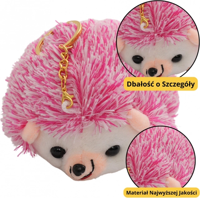 Plüsch Igel Anhänger Rosa 9 cm