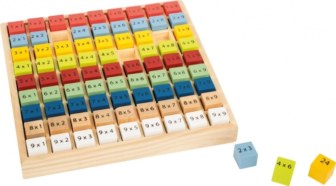 Holztafel Lernspiel Multiplikation