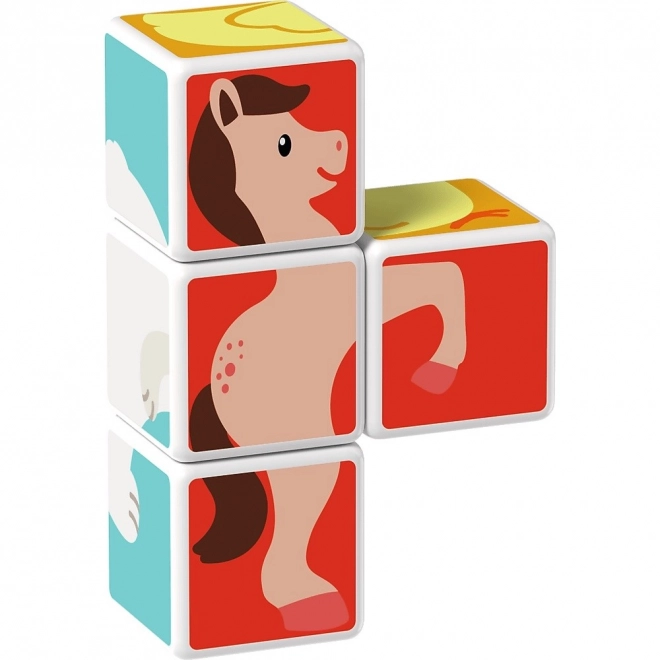 Magnetische Bausteine Magicube Lustige Tiere