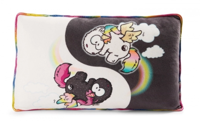 Plüschkissen Einhorn Yin & Regenbogen Yang