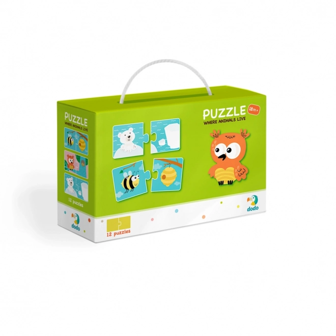 Dodo Puzzle: Tiere und ihre Behausungen