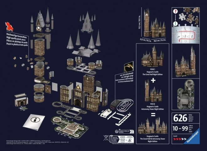 Harry Potter: Astronomischer Turm der Hogwarts Nacht-Ausgabe Puzzle