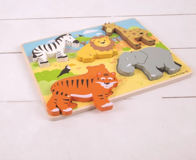 Bigjigs Toys Safari Steckpuzzle