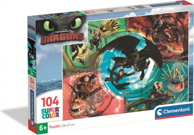 Clementoni Puzzle 104 Teile Drachenzähmen leicht gemacht